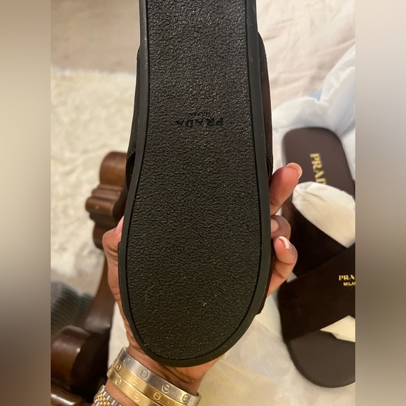 Prada
Suede Crisscross Slide Sandals - Picture 9 of 17